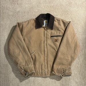 Carhartt Tan and Brown Detriot Jacket